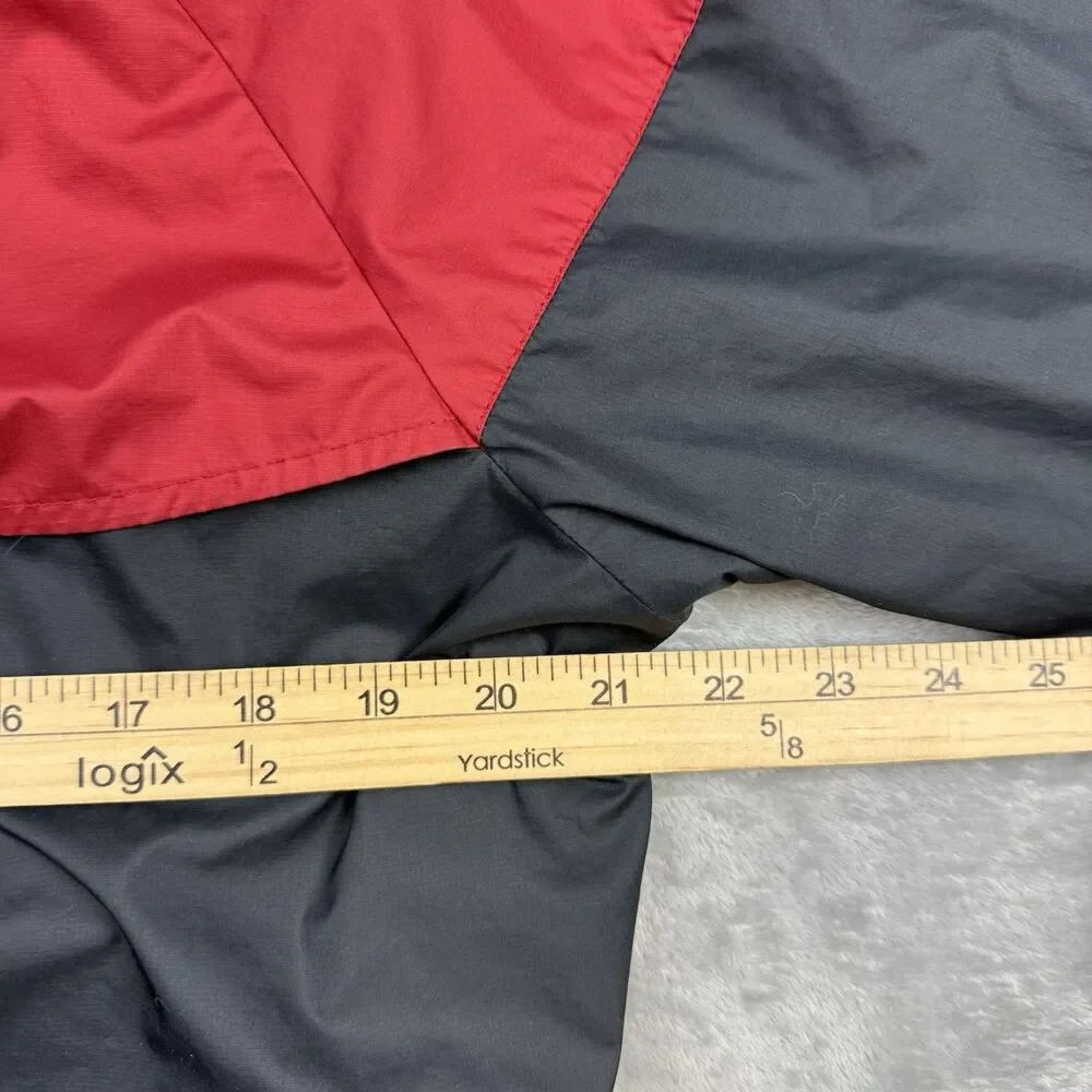 Nike Windrunner Hooded Windbreaker Jacket Red Black Big Logo Mens M